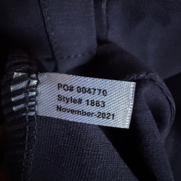 Ruby Ribbon Split Ankle Leggings Midnight Cotton Stretch Flare NWT Size M - Picture 9 of 9